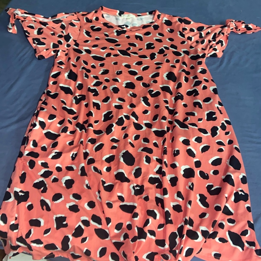 Perfect Peach dress w pockets (XL)